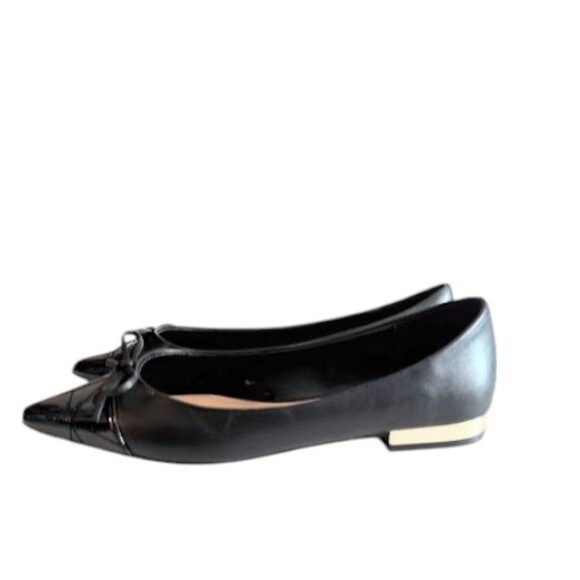 Aldo Marady Black Padded Footbed Pointed Cap Toe w/Bow Ballet Flats Size 6 NWOB - Picture 5 of 9